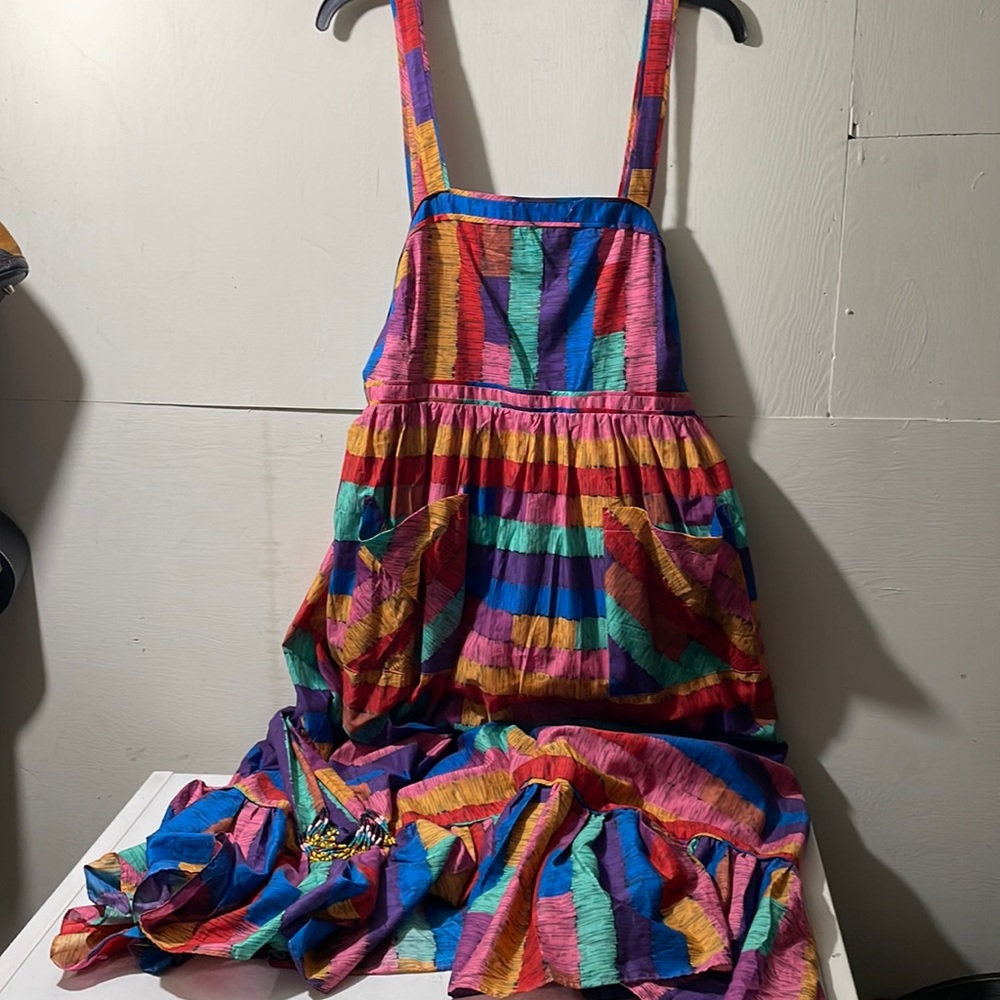 Farm Rio Stripes Midi Dress - Picture 3 of 11